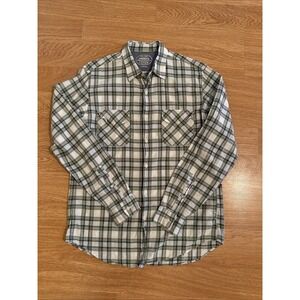 J. Crew Indian Madras Shirt Men's Medium Multicolor Plaid Light Weight Cotton